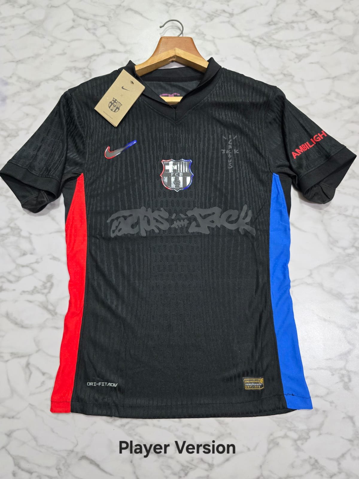 Barcelona 24/25 Cactus Jack Away Jersey - Premium Edition