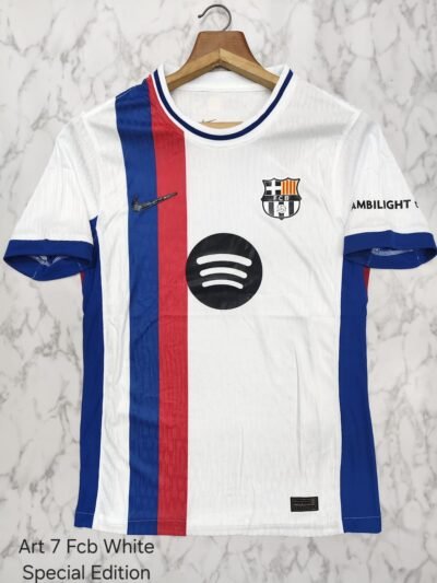 FC Barcelona 25/26 White "Retro" Special Edition Jersey