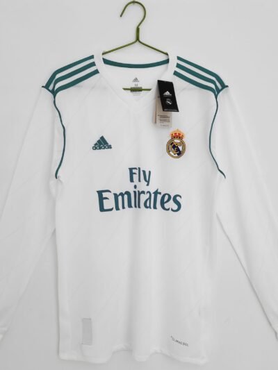 Real Madrid 2017/18 Home Jersey - Vintage (Long Sleeves)