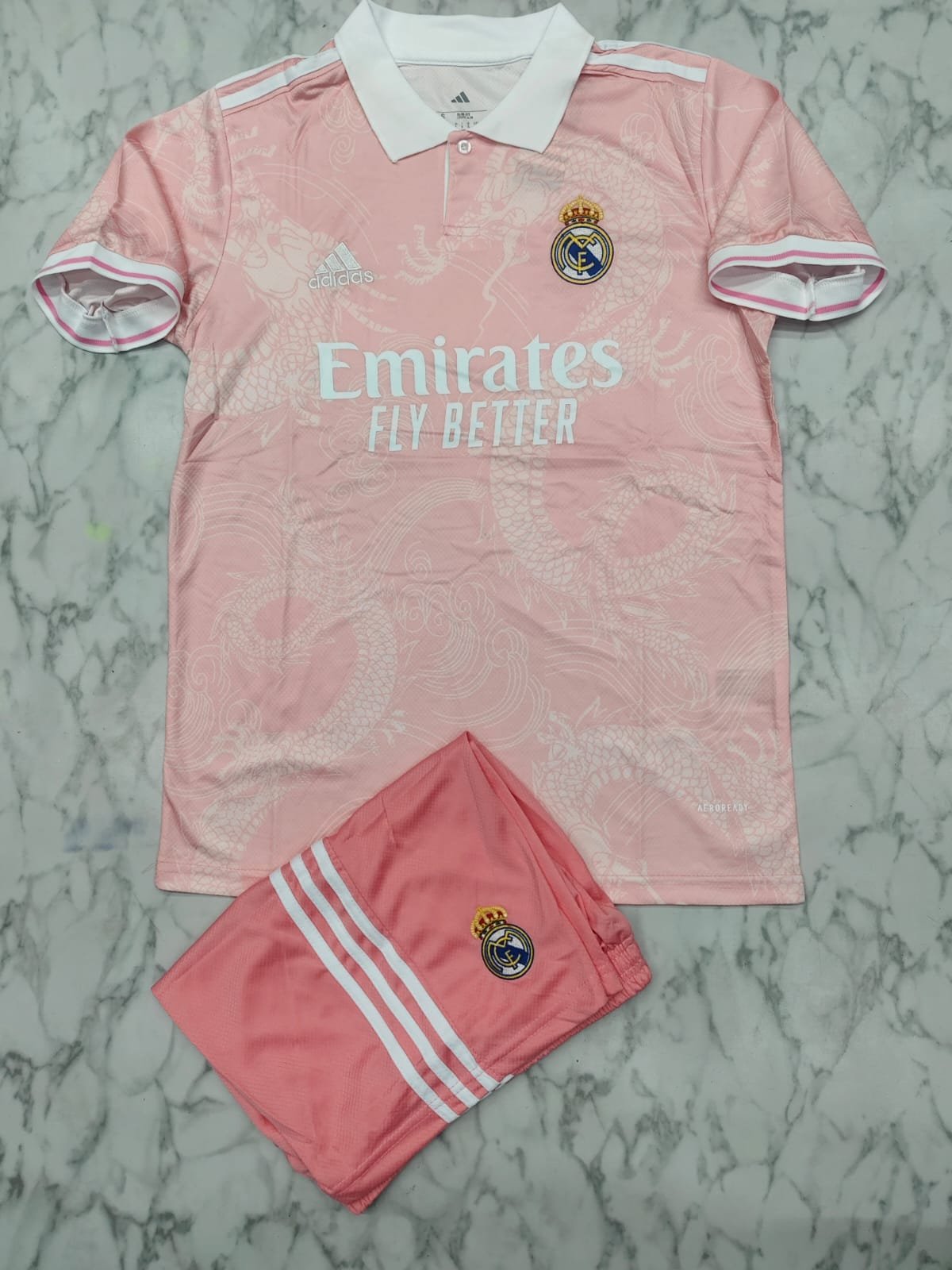 Real Madrid 2024/25 Pink Dragon Jersey - Set Edition