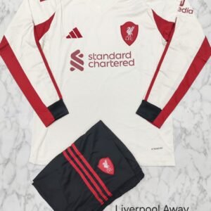 Liverpool 2025/26 Away Jersey - Set Edition (Full Sleeves)