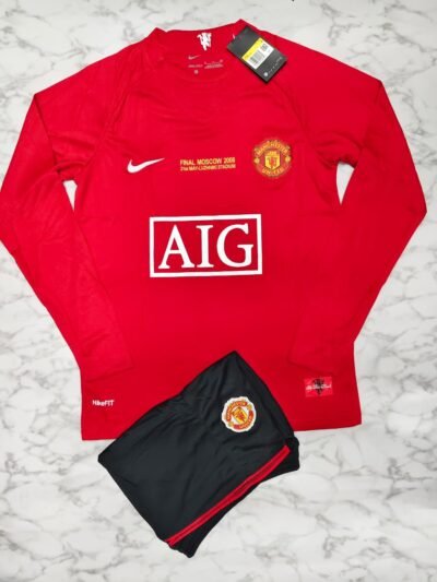 Manchester United 2008 Home Jersey - Set Edition (Full Sleeves)