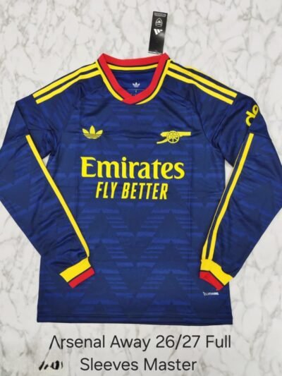 Arsenal 26-27 Away Jersey (Full Sleeves) - Fan Edition