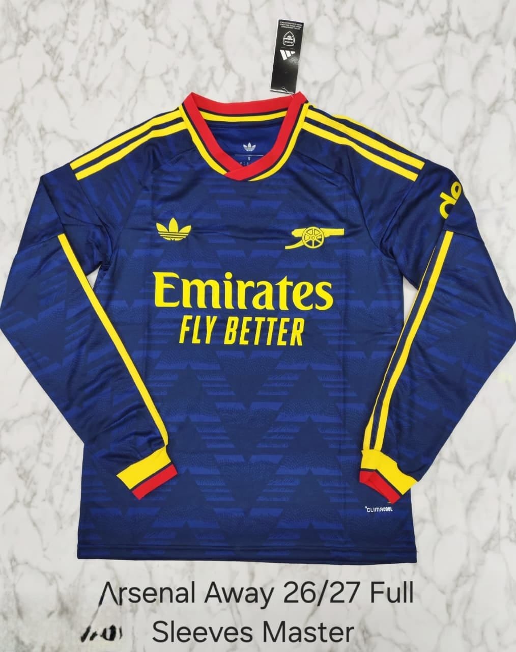 Arsenal 26-27 Away Jersey (Full Sleeves) - Fan Edition
