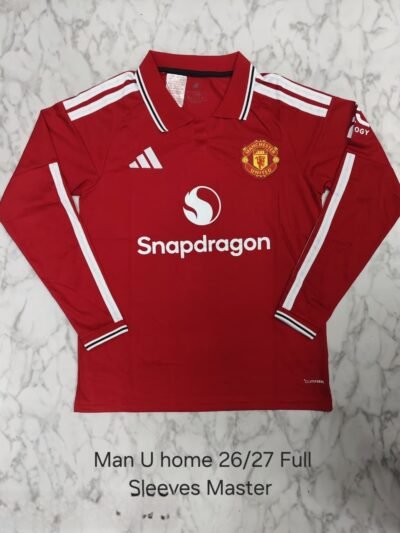 Manchester United 26-27 Home Jersey (Full Sleeves) - Fan Edition